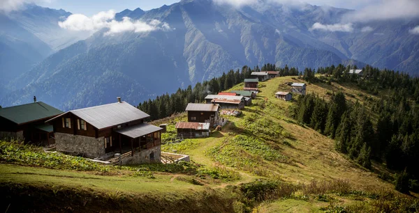 Turquía Rize Pokut Plateau Casas Históricas Meseta Vista Naturaleza —  Fotos de Stock