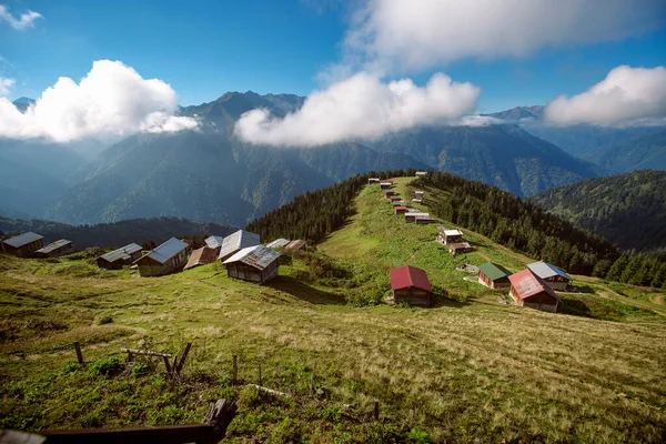 Turquia Rize Pokut Plateau Casas Planalto Histórico Vista Natureza — Fotografia de Stock