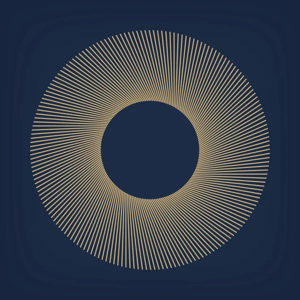 Mavi Arkaplanda Sarı Geometrik Çizimler