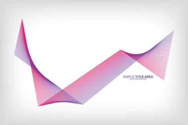 Soyut Modern Satır, Beyaz Arkaplanda Başlık Metin Alanı, Mor ve Pembe Arkaplan Tasarımı