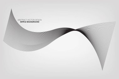 Soyut Vektör Tasarımı, Düz Arkaplan Tasarımı, Yazma Alanı, Siyah ve Beyaz