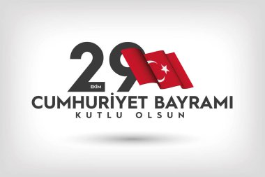 29 Ekim Cumhuriyet Günü Bayrak Tasarımı, Mutlu Yıllar, Türkiye Cumhuriyeti