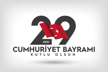 29 Ekim Cumhuriyet Günü Bayrak Tasarımı, Mutlu Yıllar, Türkiye Cumhuriyeti