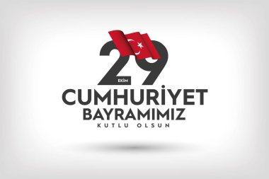 29 Ekim Cumhuriyet Günü Bayrak Tasarımı, Mutlu Yıllar, Türkiye Cumhuriyeti