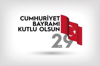 29 Ekim Cumhuriyet Günü Bayrak Tasarımı, Mutlu Yıllar, Türkiye Cumhuriyeti