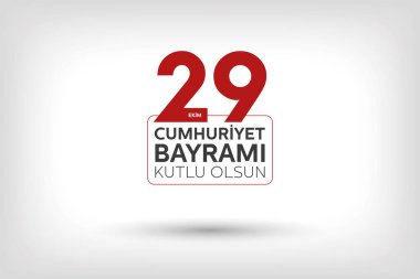 October 29 Republic Day Celebration Banner Design, Happy New Year, Republic of Turkey clipart