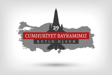 29 Ekim Cumhuriyet Günü Bayrak Tasarımı, Mutlu Yıllar, Türkiye Cumhuriyeti