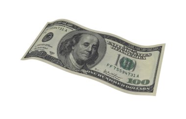 Dolar, Kağıt Para, Amerikan Banknotu, Uçan Para, 3D Render