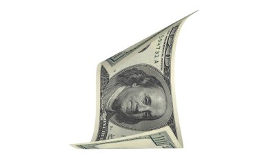 Dolar, Kağıt Para, Amerikan Banknotu, Uçan Para, 3D Render