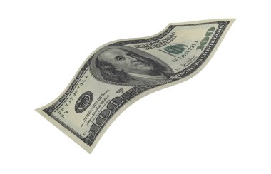 Dolar, Kağıt Para, Amerikan Banknotu, Uçan Para, 3D Render