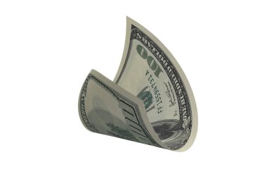 Dolar, Kağıt Para, Amerikan Banknotu, Uçan Para, 3D Render