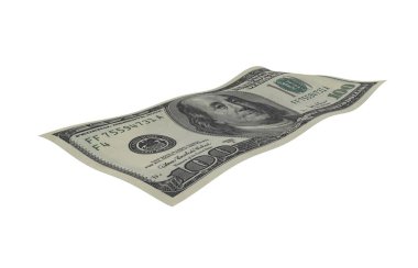 Dolar, Kağıt Para, Amerikan Banknotu, Uçan Para, 3D Render