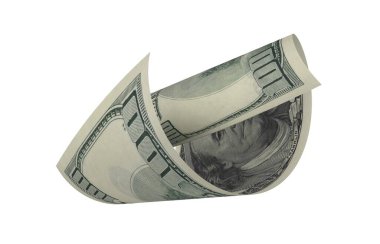 Dolar, Kağıt Para, Amerikan Banknotu, Uçan Para, 3D Render