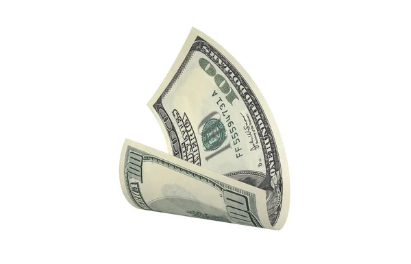 Δολάριο Χρήματα Χαρτιού Αμερικάνικο Τραπεζογραμμάτιο Ιπτάμενα Χρήματα Render — Φωτογραφία Αρχείου