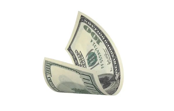 Dolar, Kağıt Para, Amerikan Banknotu, Uçan Para, 3D Render