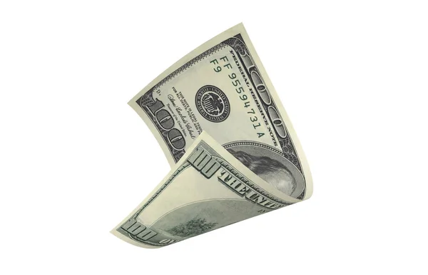 Dollar Paper Money American Banknote Flying Money Render — Stock Photo, Image