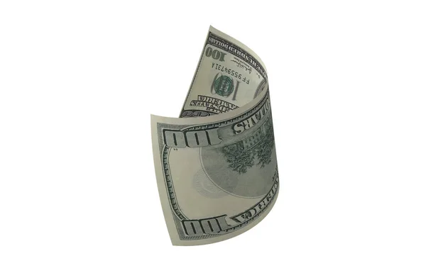 Dólar Papel Moneda Billete Americano Dinero Volador Renderizado — Foto de Stock