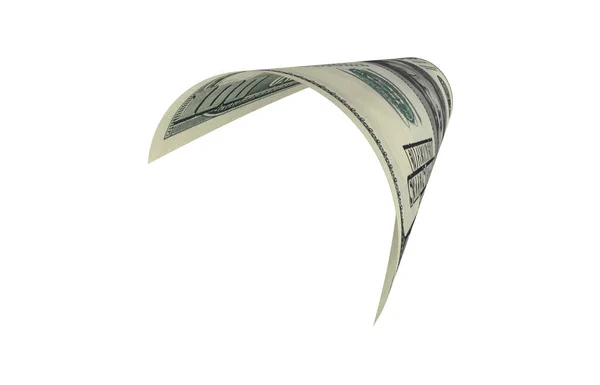Dolar Papírové Peníze Americká Bankovka Létající Peníze Render — Stock fotografie