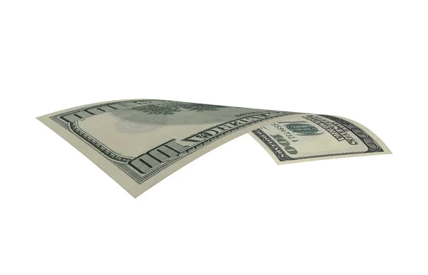Доллар Бумажные Деньги Американская Купюра Летающие Деньги Рендер — стоковое фото