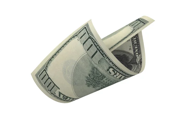 Dolar Kağıt Para Amerikan Banknotu Uçan Para Render — Stok fotoğraf