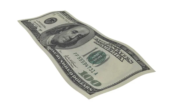 Dollar Paper Money American Banknote Flying Money Render — Stock Photo, Image