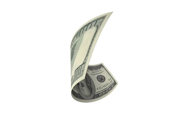 Dolar, Kağıt Para, Amerikan Banknotu, Uçan Para, 3D Render
