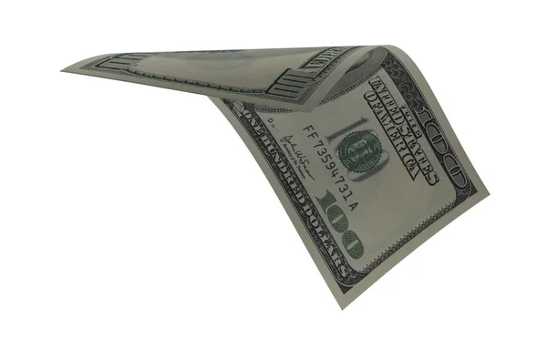 Dollar Papiergeld Amerikaans Bankbiljet Flying Money Render — Stockfoto