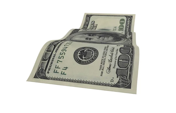 Dollar Papiergeld Amerikaans Bankbiljet Flying Money Render — Stockfoto