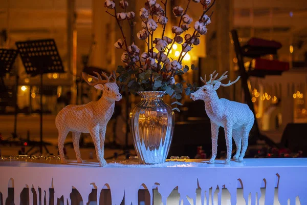 Hochzeitssaal Dekor Luxus Speisesaal Event Dekor — Stockfoto