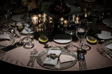 Düğün Salonu Dekorasyonu, Lüks Akşam Yemeği Dekorasyonu