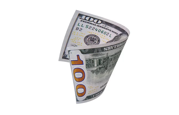 Nový Americký Dolar Americká Bankovka Stočené Bankovky — Stock fotografie