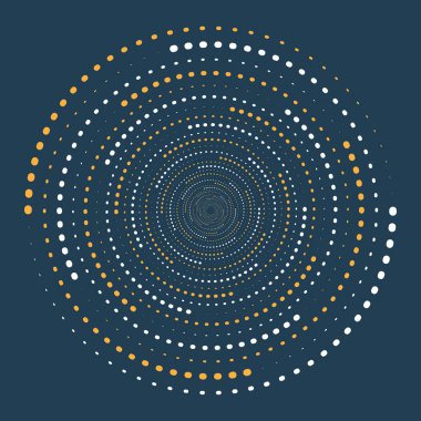 Parlak Yarım Tonlu Noktalar Çemberi, Tasarımlar için Yardımcı Grafiksel Elemanlar, Soyut Vektör Arkaplanı