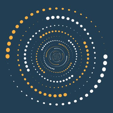 Parlak Yarım Tonlu Noktalar Çemberi, Tasarımlar için Yardımcı Grafiksel Elemanlar, Soyut Vektör Arkaplanı