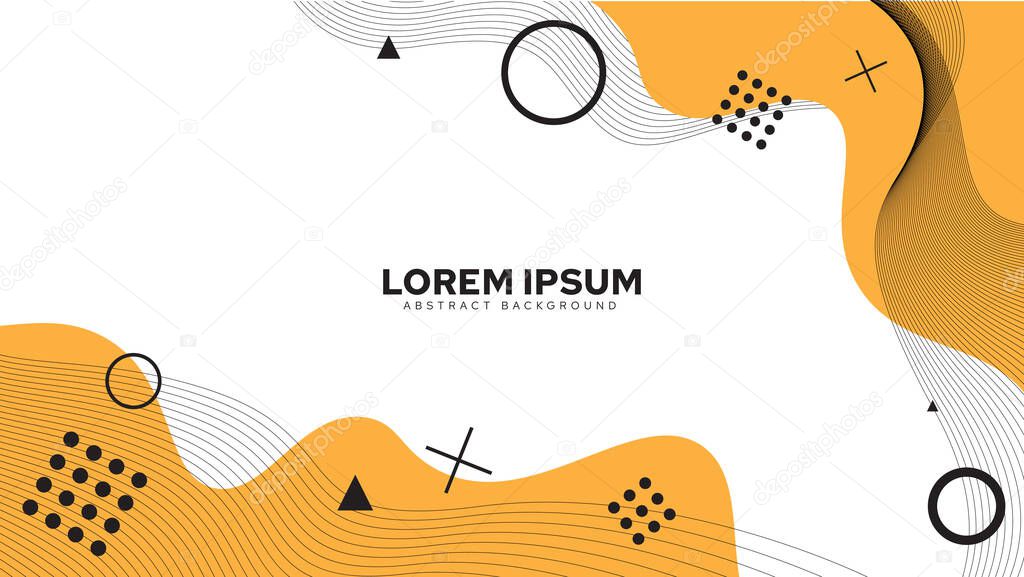 Geometric Background Design Made of Abstract Drawings, Minimal Abstract Cover Design. Cover design with minimal abstract shapes for presentation file. Modern vector background design. Design elements consisting of graphic shapes.