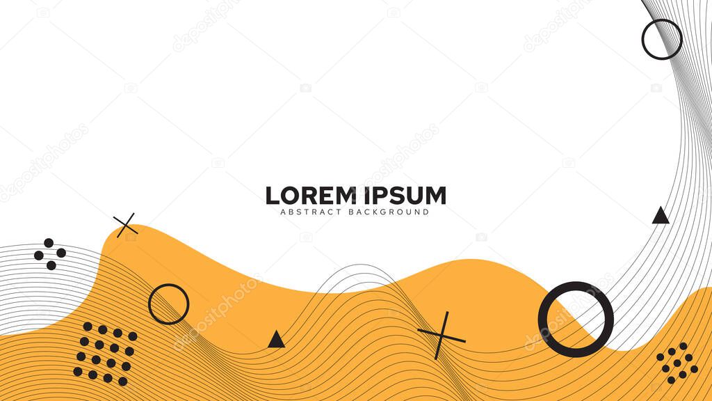 Geometric Background Design Made of Abstract Drawings, Minimal Abstract Cover Design. Cover design with minimal abstract shapes for presentation file. Modern vector background design. Design elements consisting of graphic shapes.