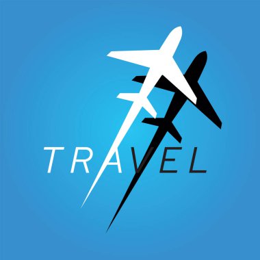 Creative Airplane Travel Banner Design, Creative Travel and Airplane Design, Traveling by Airplane