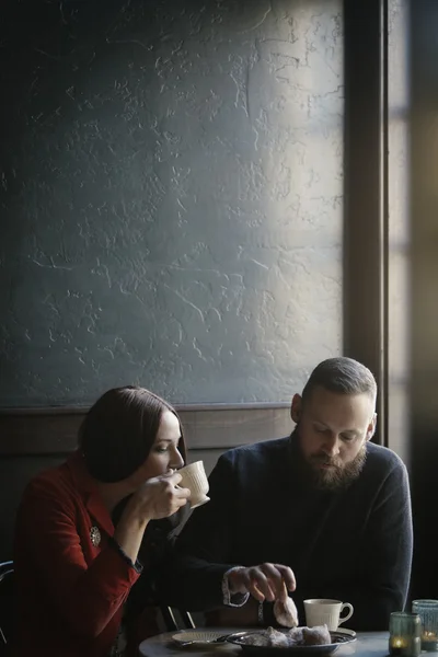 Couple in love on date — Stock Photo, Image