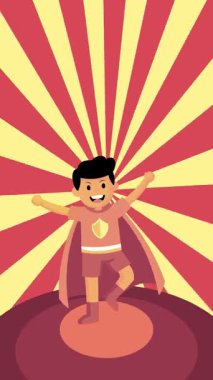 Çocuklar için kapalı bir oyun merkezinde trambolinde zıplayan küçük aktif bir çocuk..