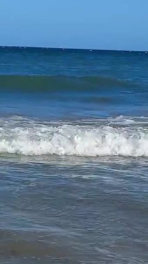 Bulgaristan 'ın tatil beldesinin havadan görünüşü. Yaz mevsiminde Karadeniz: bir dizi otel, havuz ve deniz keyfini çıkaran insan topluluğu.