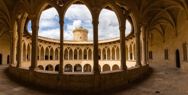 Bellver castle, Palma, Mayorka sütunlu.