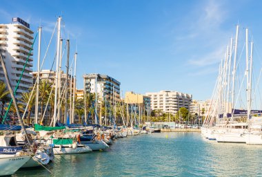 14 Mayıs 2016. Yatlar, Palma Körfezi. Palma de Mallorca, İspanya