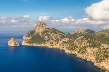 Deniz manzara, cape Formentor, Majorca, İspanya