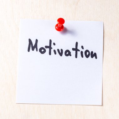 Motivasyon bu kağıt yazı üzerine Not 