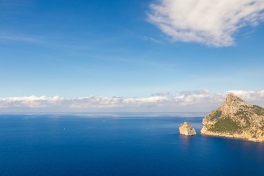 Deniz manzara, cape Formentor, Majorca, İspanya