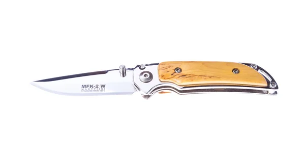 Cuchillo Jack con mango de madera aislado — Foto de Stock