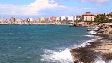 Llucmajor, Majorca, İspanya kıyılarının görünümü