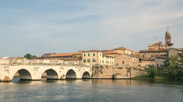 Παλιά Ρωμαϊκή γέφυρα σε Ρίμινι — Φωτογραφία Αρχείου