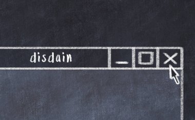 Tarayıcı penceresinin tebeşir sürükleyicisi ve yazıt küçümsemesi 