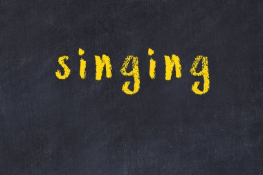 Üzerinde yazı olan siyah karatahta.