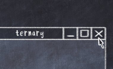 Üzerinde yazı bulunan tarayıcı penceresinin tebeşir sürükleyicisi 